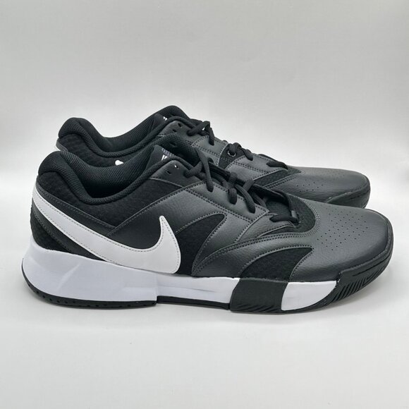 Men's Nike Court Lite 4 Tennis Shoes Sneakers Black/White FD6574-001 Sz 13 NEW - Picture 3 of 9